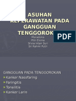 Asuhan Keperawatan Pada Gangguan Tenggorokan