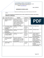 Netaji Subhas Open University: Admission Notification