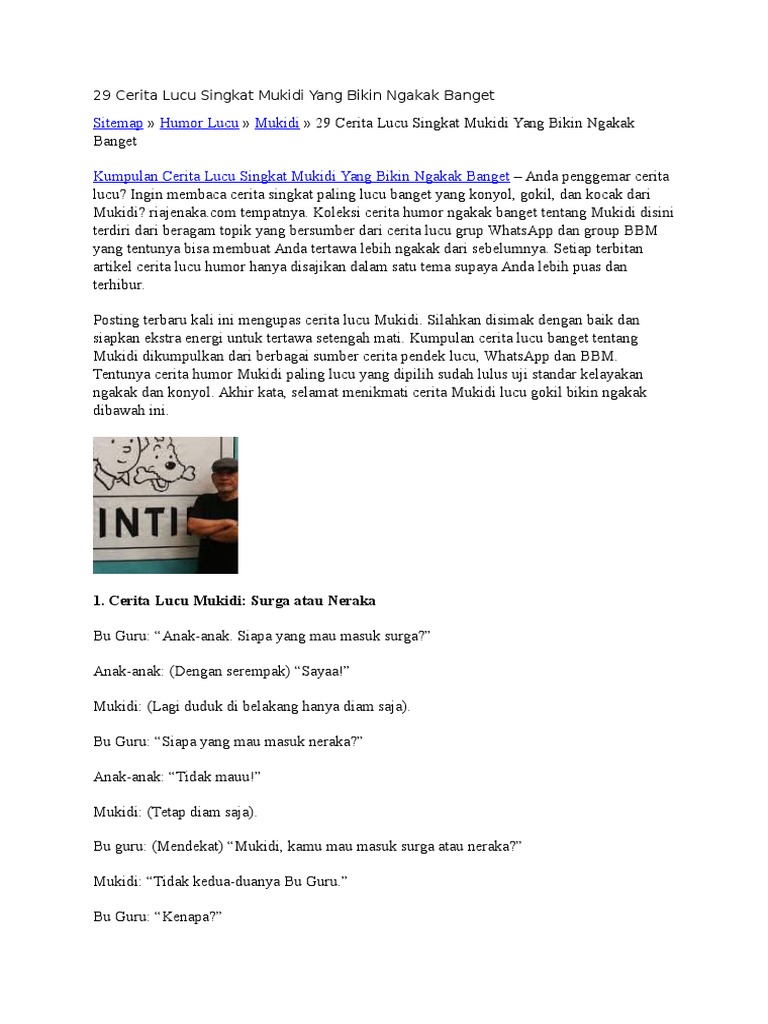 Cerita Lucu Cerita Lucu