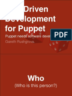 TDD (Test Driven Development) for Puppet, by Gareth Rushgrove