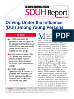 Driving Under The Influence (DUI) Among Young Persons: in Brief