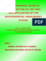 Environmental Issues in Mining Sector of Viet Nam and Application of The Environmental Management System