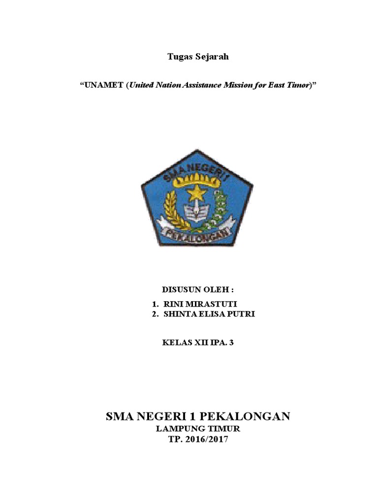 UNAMET (United Nation Assistance Mission For East Timor) | PDF | Politik