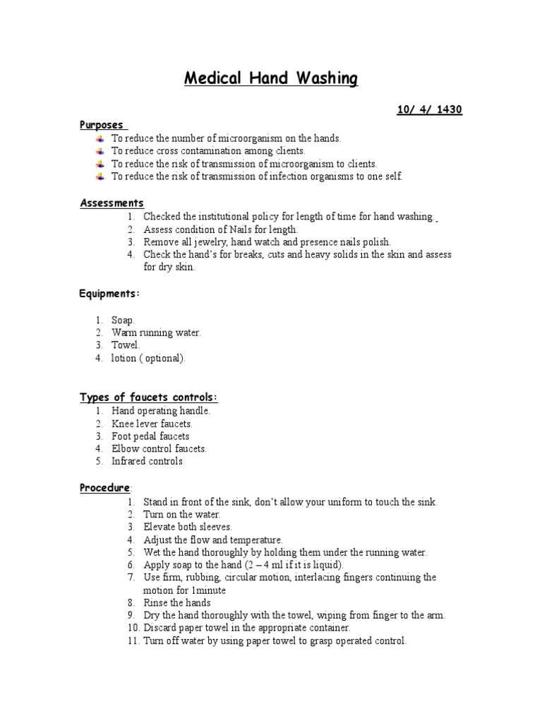 Medical and Surgical Hand Washing | PDF | Hand Washing | Nature