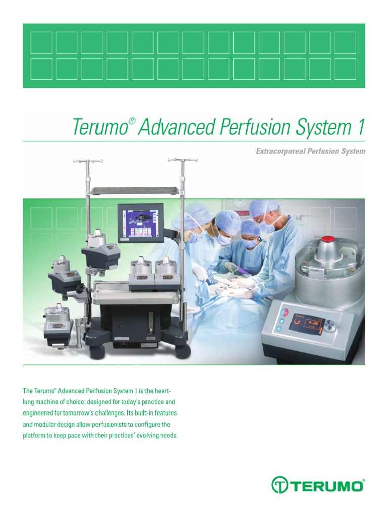 Terumo Advanced Perfusion System 1 Computer Monitor Sensor