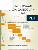 Pemeriksaan Pada Gangguan Jiwa