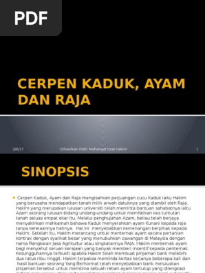 Cerpen Kaduk Ayam Dan Raja Pdf