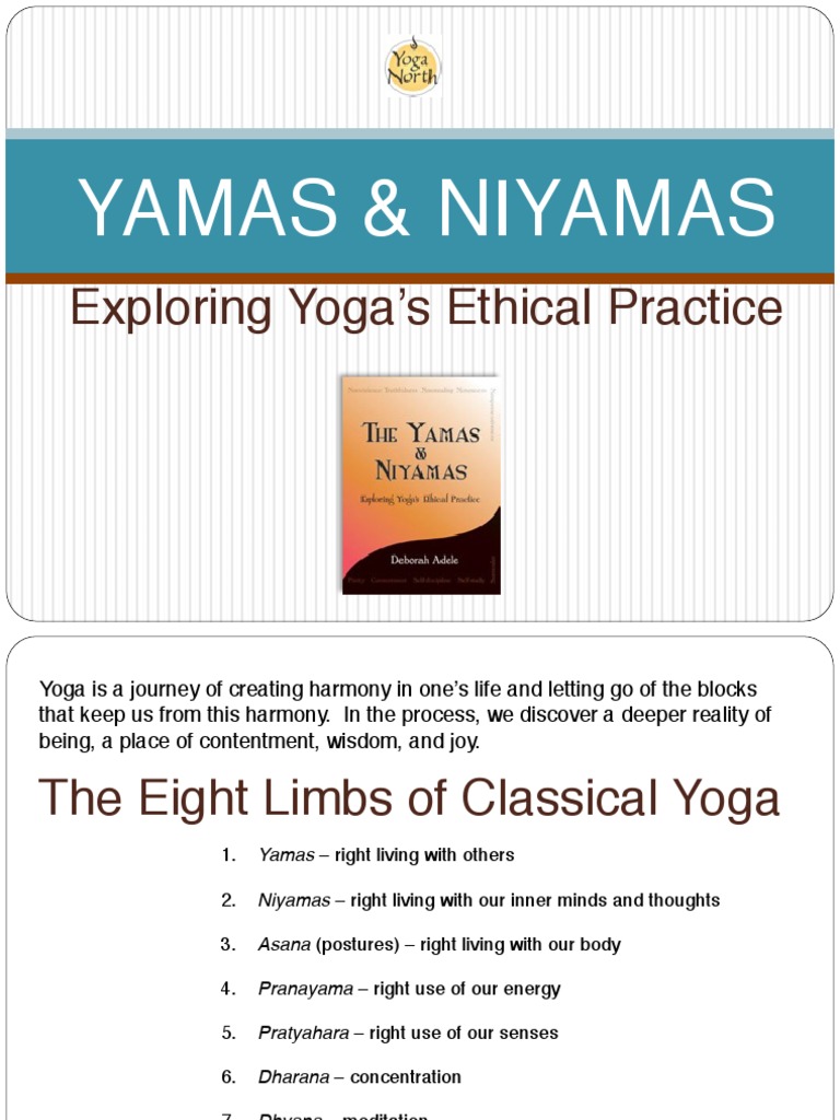 The Yamas Niyamas PPT Contentment Happiness & SelfHelp