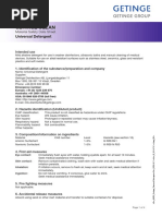 MSDS Universal Detergent Getinge Clean