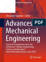 Advances in Mechanical Engineering by Alexander Evgrafov