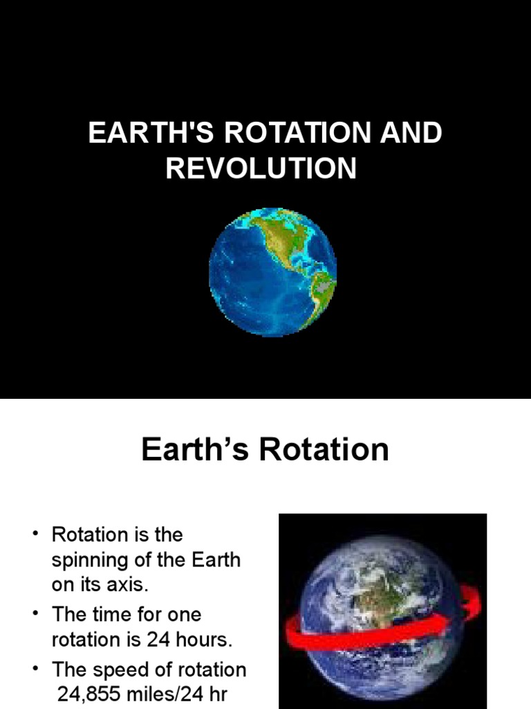 Earths Rotation and Revolution | PDF
