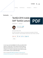 TechEd 2016 Mobile Overview – SAP TechEd Lecture of the Week _ SAP Blogs