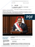 Ollanta Humala_ Crecimiento Del Perú 