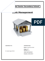 Bank Management: Oxford Model Senior Secondary School