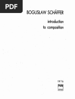 Bogusław Schaeffer Introduction To Composition