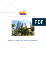 Developing Leadership Skills and Strategic Management: Apple Inc