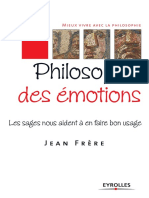 Jean Frere-Philosophie Des Emotions - Les Sages Nous Aident A en Faire Bon Usage PDF