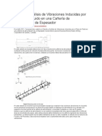 Estudio y Análisis de Vibraciones Inducidas Por El Flujo de Fluido en Una Cañería de Alimentación