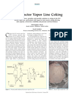 FCC Reactor Vap Line Coking