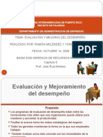 Evaluacion y Mejoramiento de Desempeño 