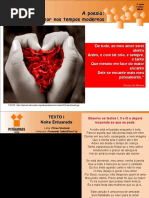 A Poesia Romântica - o Amor Nos Tempos Modernos