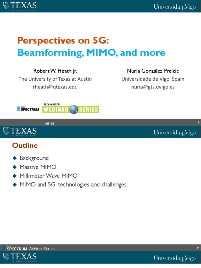 5G MIMO Technologies and Challenges | PDF | Mimo | Radio Resource ...