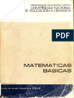 Matemáticas Básicas UNED 1982
