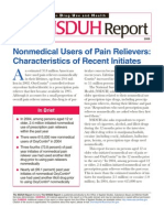 Nsduh: Nonmedical Users of Pain Relievers: Characteristics of Recent Initiates