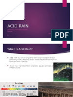 Acid Rain: Introduction and Causes Parth Mehra Roll 33. Sec D