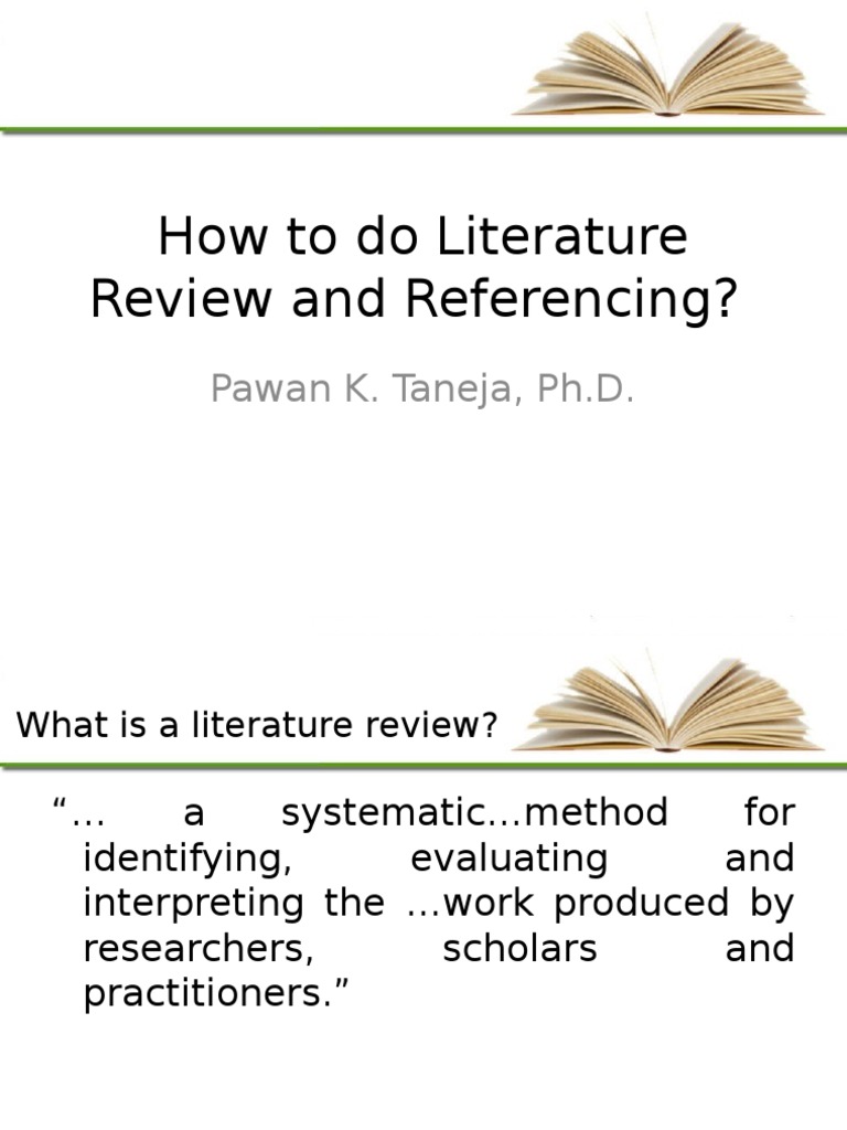 How to Do Literature Review and Referencing Citation