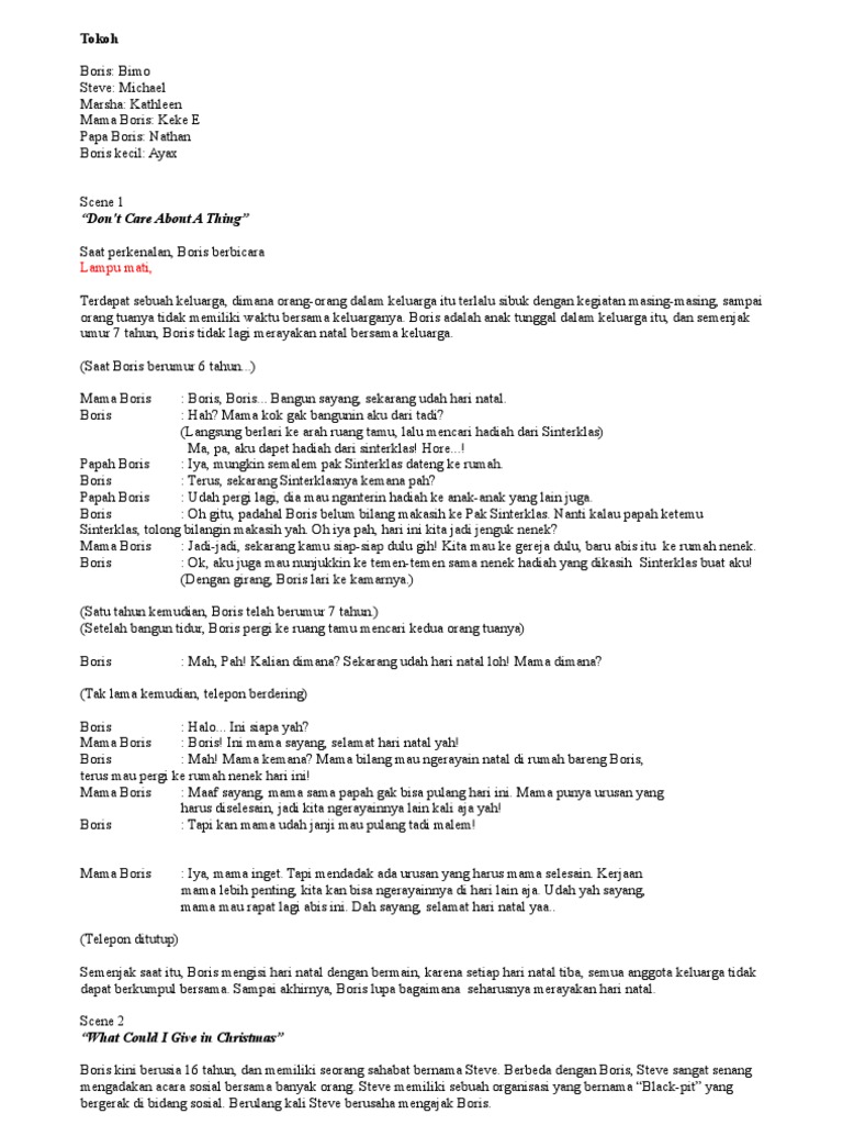 The ROMP Family 35+ Ide Naskah Drama Natal Pemuda Tentang