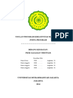 Kerangka Proposal PKM GT 2014