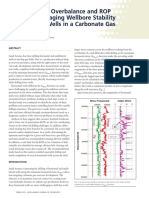 Paper - Optimum Mud Overbalance and ROP Limits for Managing Wellbore Stability