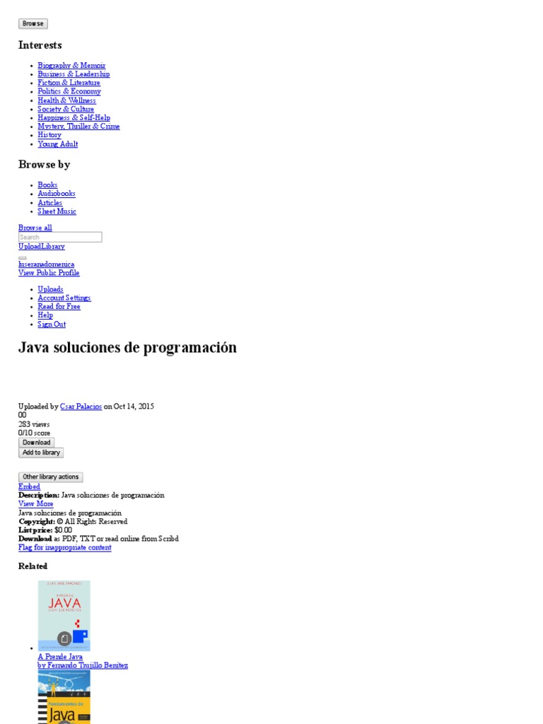 Java Soluciones de Programación | PDF | Computers