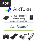 User Manual: BT-105 Transceiver Product Family