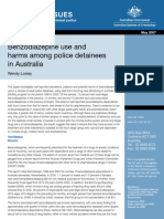 Benzodiazepine Use and Harms Among Police Detainees in Australia