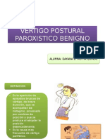 Vertigo Postural Paroxistico Benigno Corregido