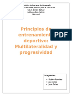 Principios de Entrenamiento Deportivo