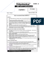 JEE Advanced 2015 PAPER 1 Solutions PDF