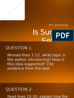 Is Survival Selfish PPT Questions