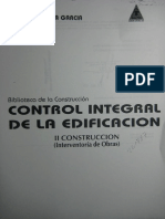 Control Integral de La Edificacion. II Construccion (Interventoria de Obras) - German Puyana PDF