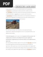 DEFINICIÓN DEDERECHO AGRARIO