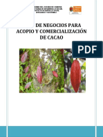Plan de Negocios Para Acopio y Comercializacion de Cacao