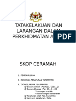 155 - Tatakelakuan Dan Larangan Dalam Perkhidmatan Awam