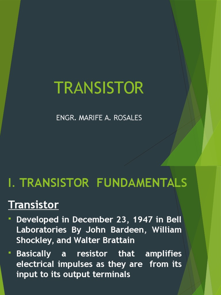 Bipolar Junction Transistor PDF Bipolar Junction Transistor