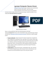 Fungsi Dan Kegunaan Komputer Secara Umum PDF