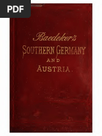 Baedeker S Guide To South Germany And Austria 1891 Guide Book