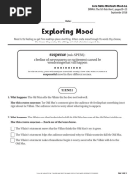 Mood Worksheet PDF