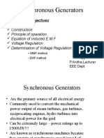 Synchronous Generators: Instructional Objectives