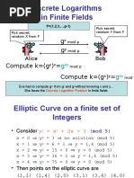 Discrete Logarithms in Finite Fields: Alice Bob